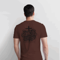 Camiseta Masculina Marrom John 3:16 - Image 2