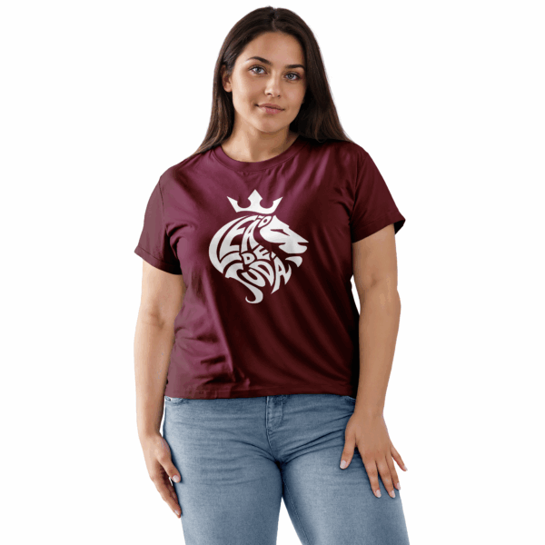 Camiseta Feminina Vinho Leão de Judá