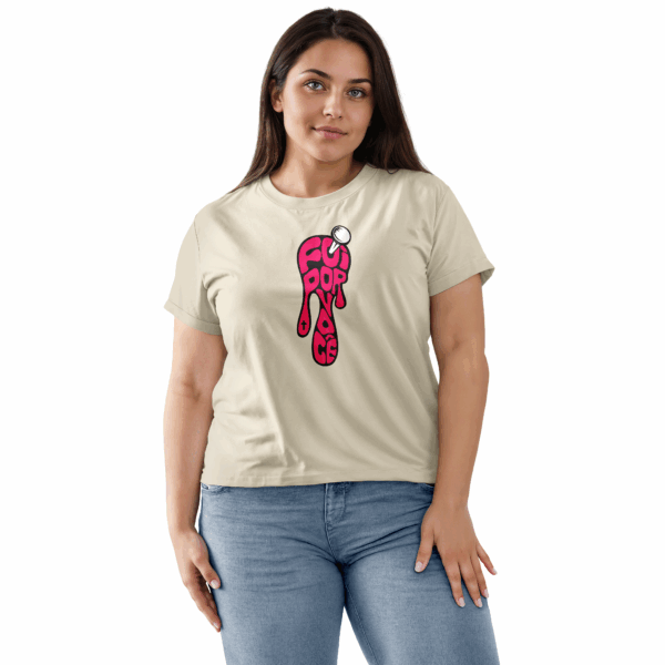 Camiseta Feminina Off White Foi por você