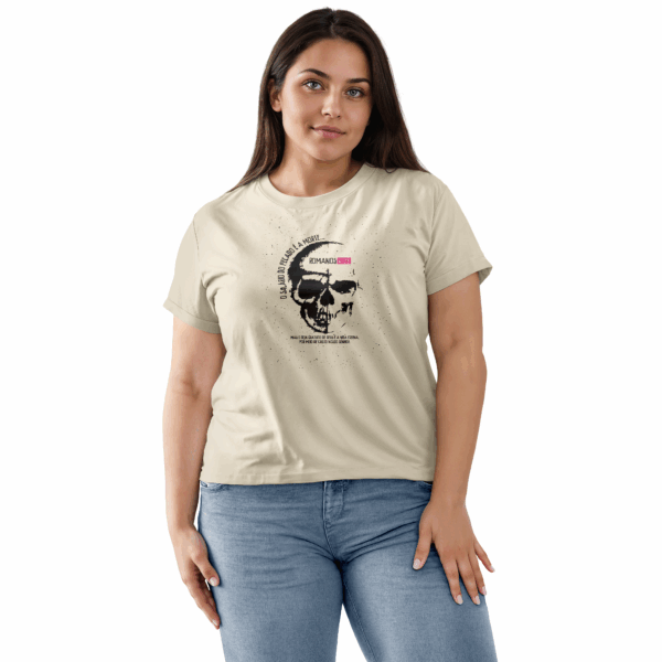 Camiseta Feminina Off White O salário do pecado é a morte... Romanos 6:23