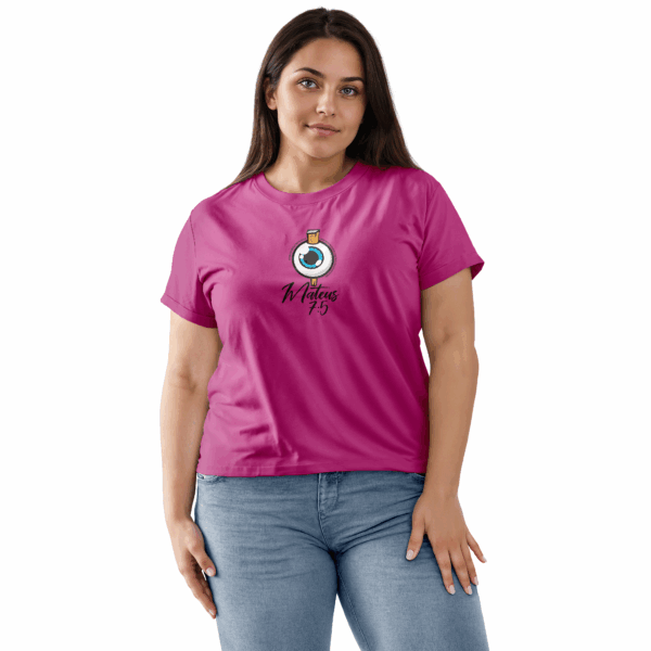 Camiseta Feminina Rosa Pink Mateus 7:5