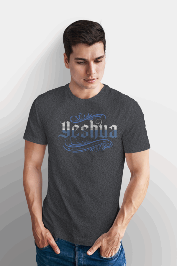 Camiseta Masculina Cinza Chumbo Yeshua A tua presença me basta