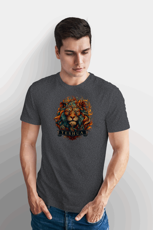 Camiseta Masculina Cinza Chumbo Yeshua