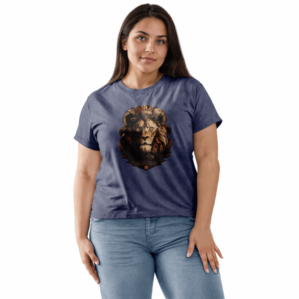 Camiseta Estonada Feminina Azul O rei que voltará