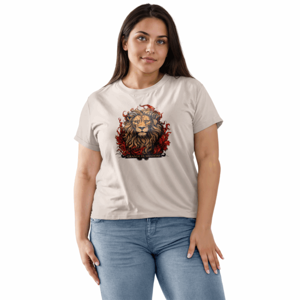 Camiseta Estonada Feminina Bege Grande El Shaddai